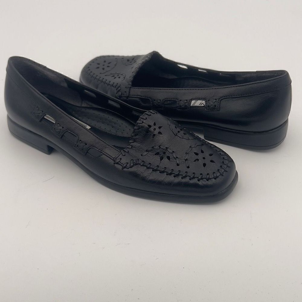 Bellini Flats Sports Black Shoes Women's 6M Ballet Leather Shoes